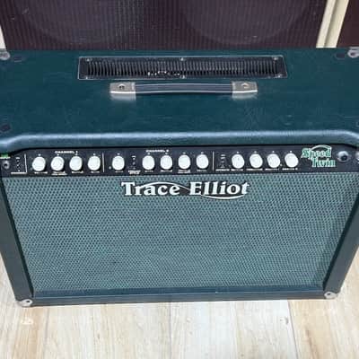 Trace Elliot C50 Speed Twin Combo 1995 - killer combo in Green & Blue Tolex all NOS & never used. image 3