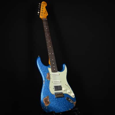 Fender Custom Shop '62 Stratocaster HSS Heavy Relic- Blue Sparkle 2026 (R146850) image 14
