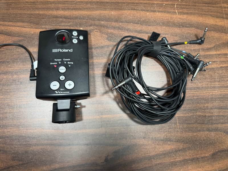 Roland TD-1 V-Drum Module w/Mount, Wiring Harness, & Power Supply - D6L6373 imagen 1