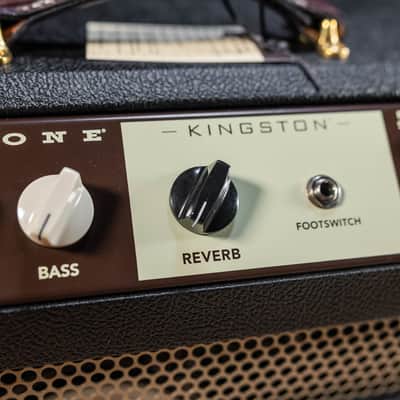 Magnatone Kingston 12W 1x12” Combo Amp w/ Reverb – Black w/ Brown Grill image 4