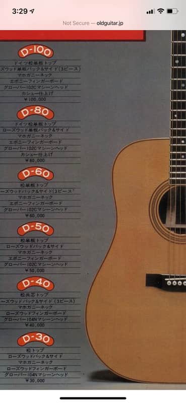 Aria Dreadnought D-80 Ryoji Matsuoka Pickup Rare! MIJ! 1970's | Reverb