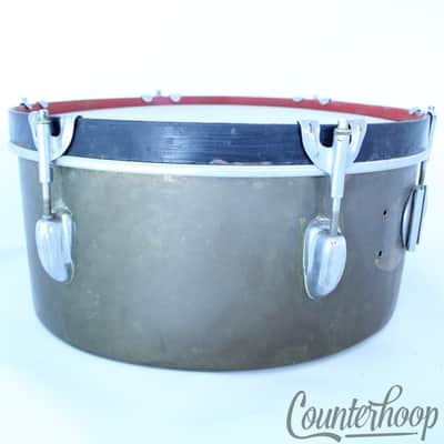 Slingerland 14x6" Timbale Drum Natural Brass Shell Cast Rim/Hoop Vintage 60s USA image 1