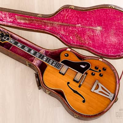 1969 Gibson Super 400 CES Vintage Archtop Electric Guitar Natural w/ T Tops & 1950s Lifton Case image 22