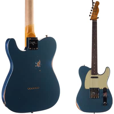 Fender Custom Shop 1963 Telecaster Relic Aged Lake Placid Blue (559) image 7