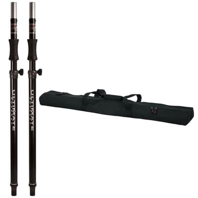 Ultimate Support SP-100B Air-Powered Series Speaker Subwoofer Poles w Case image 1