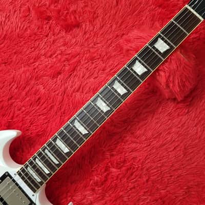 Super Rare 2015 Navigator N-SG Custom Order 3 Pickup SG Standard White - With Original Hard Shell Case - Made By ESP Technical House Custom Shop in Japan MIJ image 6