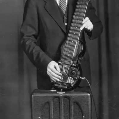 Epiphone Eddie Alkire E Harp 10-String Lap Steel, 1940s White image 2