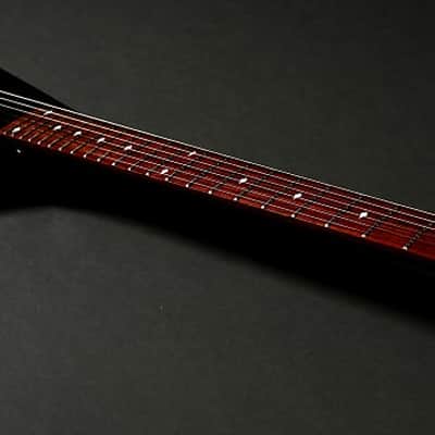 BootLegger Guitar Spade Black Headless With Stiletto Case & Flask image 10