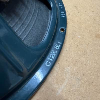 Jensen C12K Vintage Ceramic 12" 100-Watt 8ohm Guitar Speaker 2010s - Green image 3