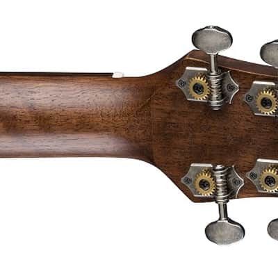 Luna Art Vintage Dreadnought Cutaway Acoustic-Electric Guitar Distressed Vintage Brown image 5
