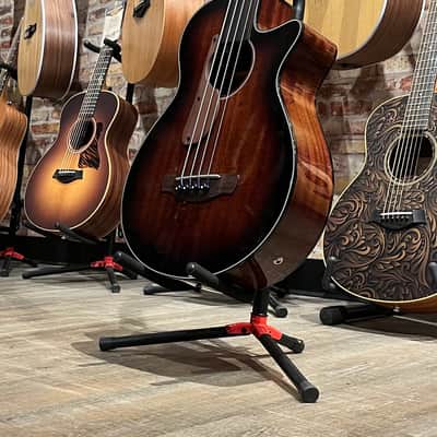 Ibanez AEGB24FEMHS Fretless Auditorium Acoustic Electric Bass - Mahogany Sunburst image 2