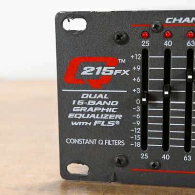 Peavey Q215FX Dual-Channel 15-Band Graphic Equalizer CG01456 image 5
