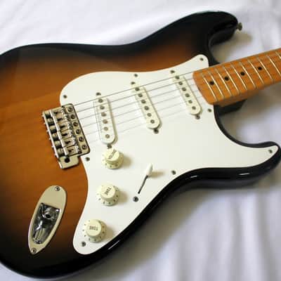 Fender Japan Stratocaster ST57-DMC Vintage Guitar Dimazio Pickups 1994-95 Sunburst +Tremolo arm&bag image 1