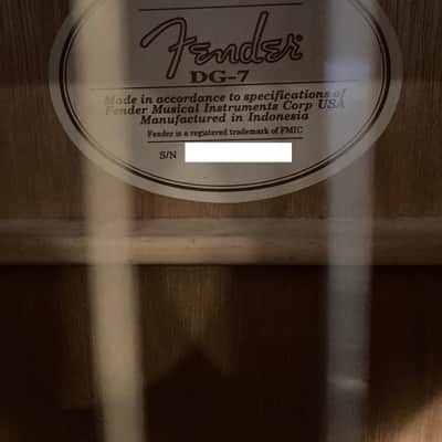 Fender DG-7 Acoustic 1999 Natural image 4