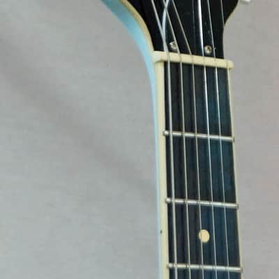 Hofner German Made HVS-CLBLO Verythin Single Cutaway Electric Guitar, Light Blue image 13