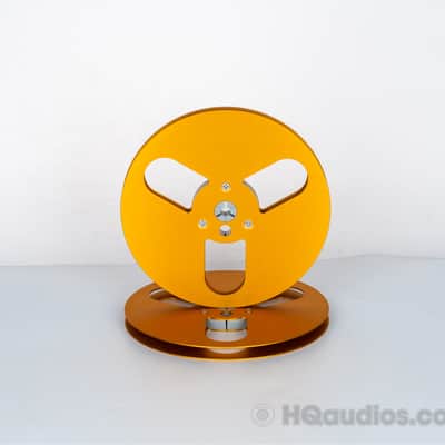 Aluminum Empty Tape Reel for Reel To Reel Tape Recorder (Single) – 7 inch – Golden Color 1Yr WRT image 2