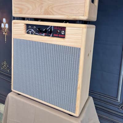 Marla Amps S40-5881 Combo + LIBBY Reverb Unit Natural Polyurethane Satin image 7