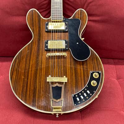 Ventura V-1502 Al Ciaola Copy Electric Guitar 1970's - Walnut w/ Case Made in Japan image 1