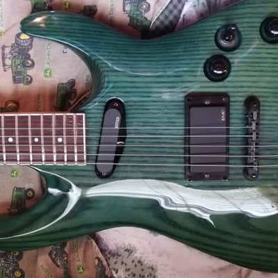 ESP LTD  H-2 Horizon 1997 Transparent Green rare made in japan image 6