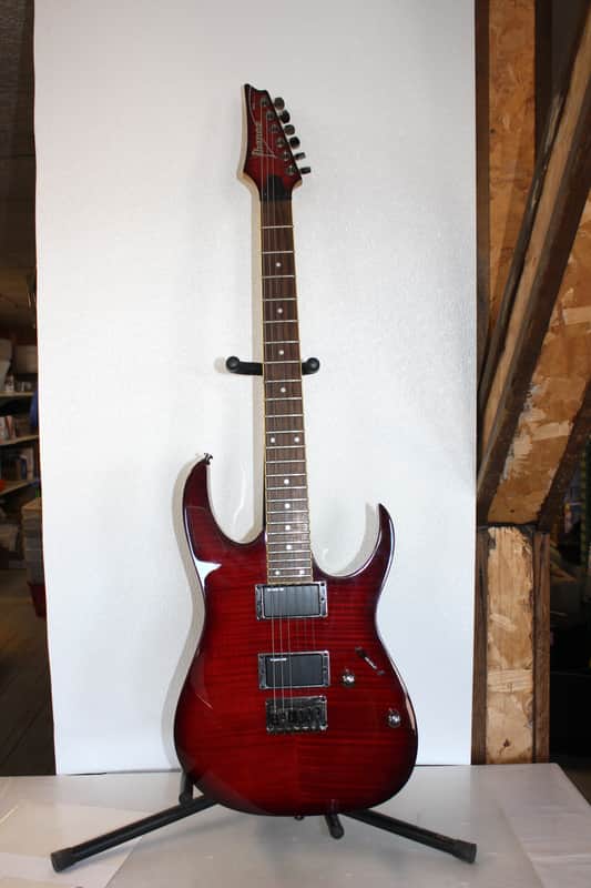 2006 Ibanez RGR421EXFM Blackberry Burst Electric Guitar With Gig Bag image 1