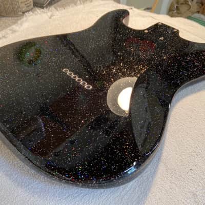 Fender Tom Delonge Stratocaster - Galaxy Black Flake Finish by Marty Bell w/ Fender Deluxe Case image 13