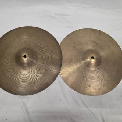 A. Zildjian 14" Thin Stamp & Small Stamp Hi Hat Cymbal Pair 734g/1406g (C020-C5) image 1