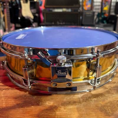 Pearl Brass Shell 13x3.5 Piccolo Snare Drum image 3