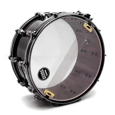 Tama Starclassic Walnut/Birch Snare Drum 14x7 Gloss Black Walnut Burl image 3