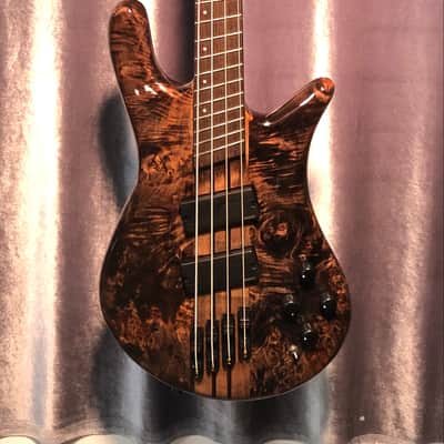 Spector NS Dimension 4 Electric Bass Guitar Multi-Scale with Gig Bag Super Faded Black Gloss image 1