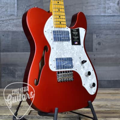 Mint Fender American Vintage II 1972 Telecaster Thinline - Candy Apple Red with Hardshell Case image 10