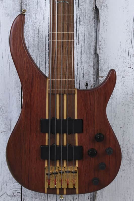Peavey Cirrus 5 Bubinga Bass 5 String Electric Bass Guitar Natural with Gig Bag image 1