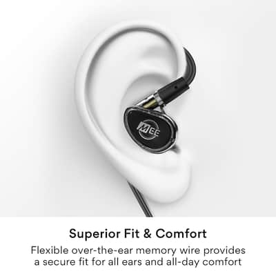 MEE Professional MX1 PRO Customizable Noise-Isolating Universal-Fit Modular Musician’s IEM (Smoke) image 5