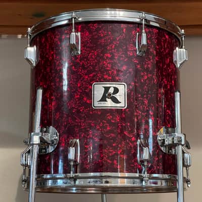 1970's Rogers XP8 Red Diamond Pearl 12/13/16/22 Big R Drum Kit image 5