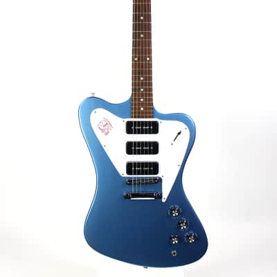2011 Gibson USA Firebird Non-Reverse Pelham Blue 3 P90's w OHSC! MINTY! image 9