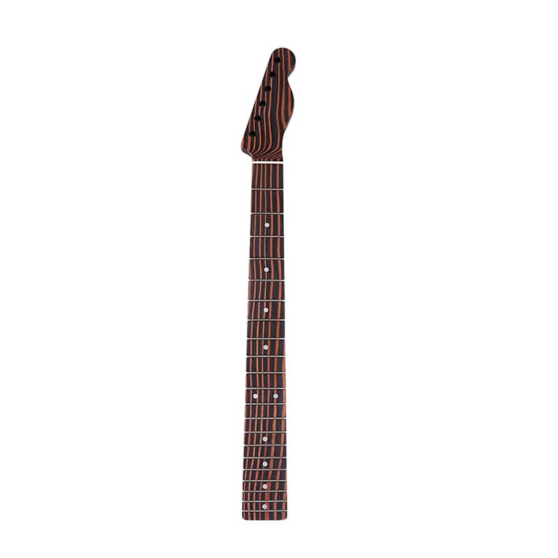 21-Fret Zebra wood Guitar Neck for Tele image 1