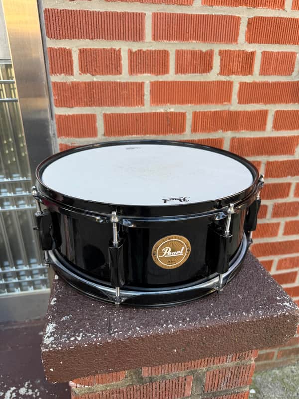 Immagine Pearl VPX1455S/B31 Limited Edition Vision VX 14x5.5" Birch Snare Drum 2010s - Black with Black Hardware - 1