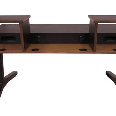 Sound Construction Supply SCS Keyboard 61 Studio Desk Black/Walnut image 4