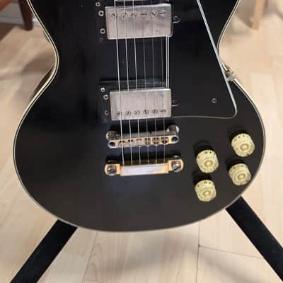 1969 Jedson Les Paul Standard David Gilmour Black Heavy Relic Aged Road Worn Vintage late 60s early 70s British UK brand Made in Japan MIJ MJ RARE Singlecut LP Artist Japanese Electric Guitar Open Book Headstock image 4