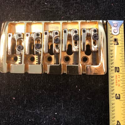 Unknown 5 String Bass Bridge 2010-2021 - Gold image 4