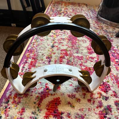 RhythmTech DST10 Drum Set Tambourine with Nickel Jingles 2010s - Black image 3