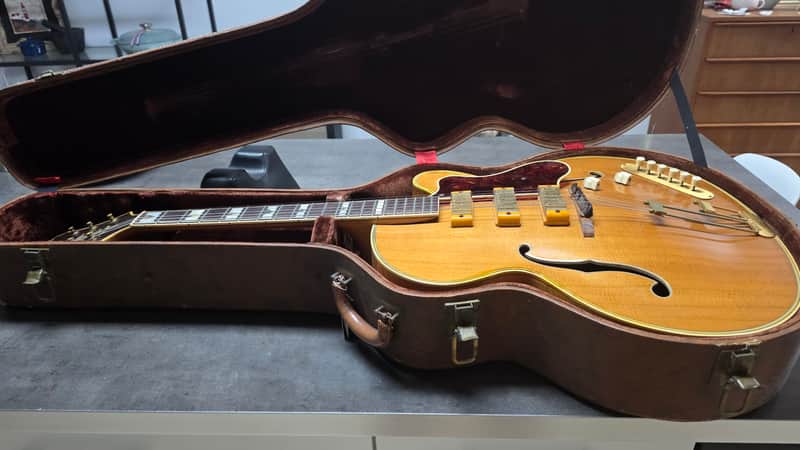 1951 Epiphone Zephyr Emperor Vari-Tone Regent Venetian Cutaway Flame Blonde New York Varitone American Vintage 50s 1950's USA Hollow Body Archtop Pre-Gibson Electric Guitar - Excellent