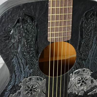 Fender Kangaroo and Alligator Leather Triple O Custom Shop Acoustic Guitar 2014 - Tony Murga Boots image 4