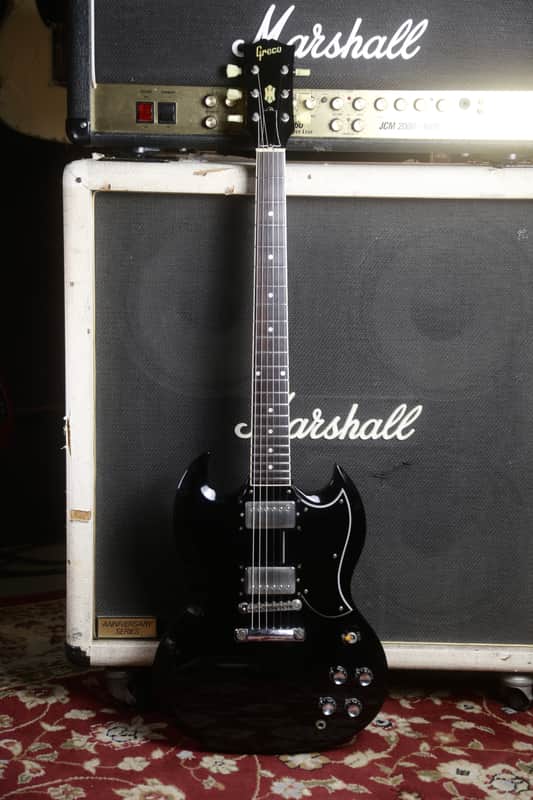 1989 Greco SS-600P Kanako Nakayama Model, Screamin’ PAF, Made in Japan "Mint Collection" - Black image 1