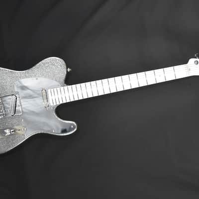 Video! Telecaster HS Metallic Silver Flake Dimarzio Tone Zone & Twang King image 6