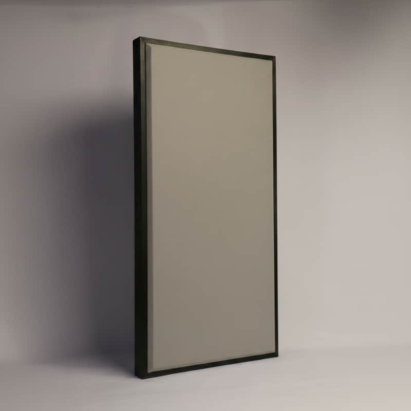 Custom Framed Acoustic Wall Panel | Aluminum Fabric & Black Wood Frame | Furniture-Quality Sound Absorbing Panel | Recording Studio, Home Studio, Mixing Room, Podcast Studio, Home Theater, Listening Room, Office & Vocal Booth | Made in USA image 1