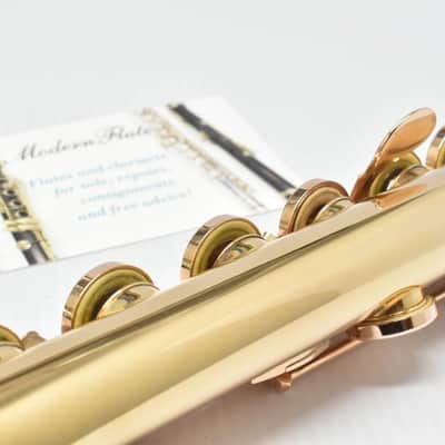 Pearl Maesta Handmade Sterling Flute w/ Gold Plating Throughout Inline w/ C# Trill Split E & B Foot from 1994 *Beautiful!* image 7