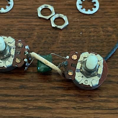 set 1965 1966 Fender Telecaster Precision Jazz bass pots harness
