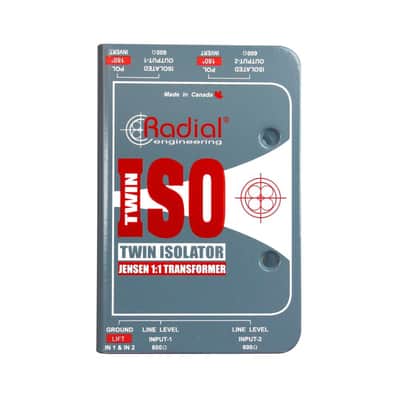 Radial Engineering Twin-Iso Two Channel Line Level Isolator Bundle w/Pig Hog PHM10 8mm Mic XLR Cable and Liquid Audio Polishing Cloth image 4