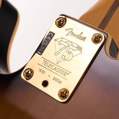 Fender 75th Anniversary American Professional II Custom Telecaster 2026 - 2-Color Sunburst 3461gr image 11