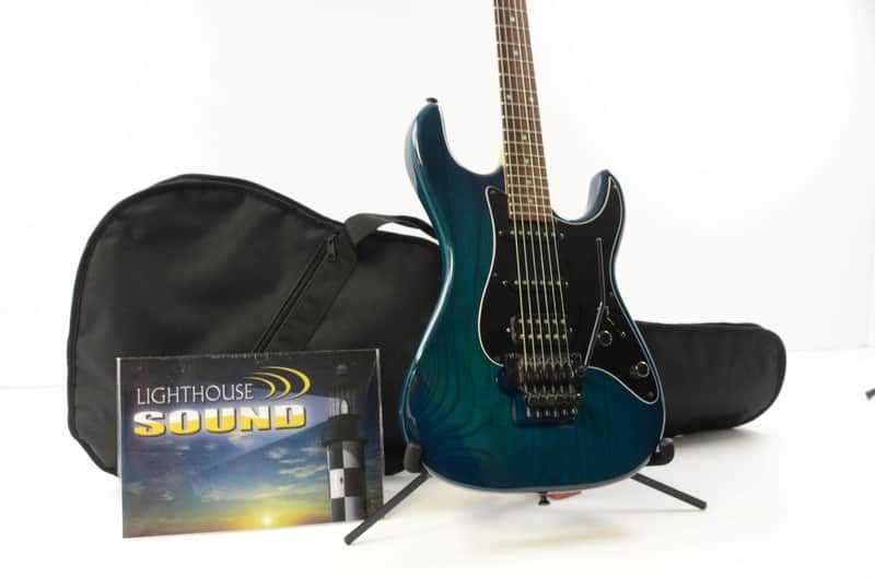 Valley Arts California Pro Electric Guitar - Trans Green w/ Gig Bag - USA image 1